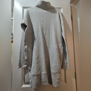Lululemon Call For Cozy Light Heathered Gray Women's Sweater Dress